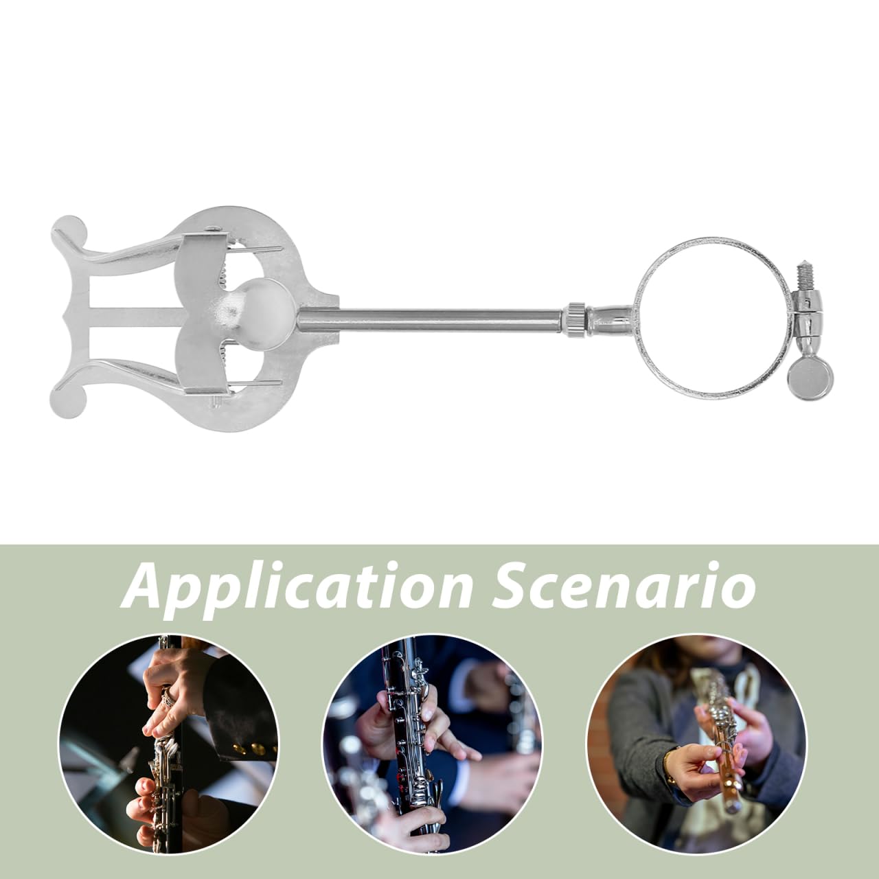 SUPVOX Leggio Portatile Per Spartiti Musicali in Ferro Clip Per Note Musicali Per Clarinetto Design Semplice e Pratico Forte Forza Di Serraggio Facile Da Usare e Trasportare