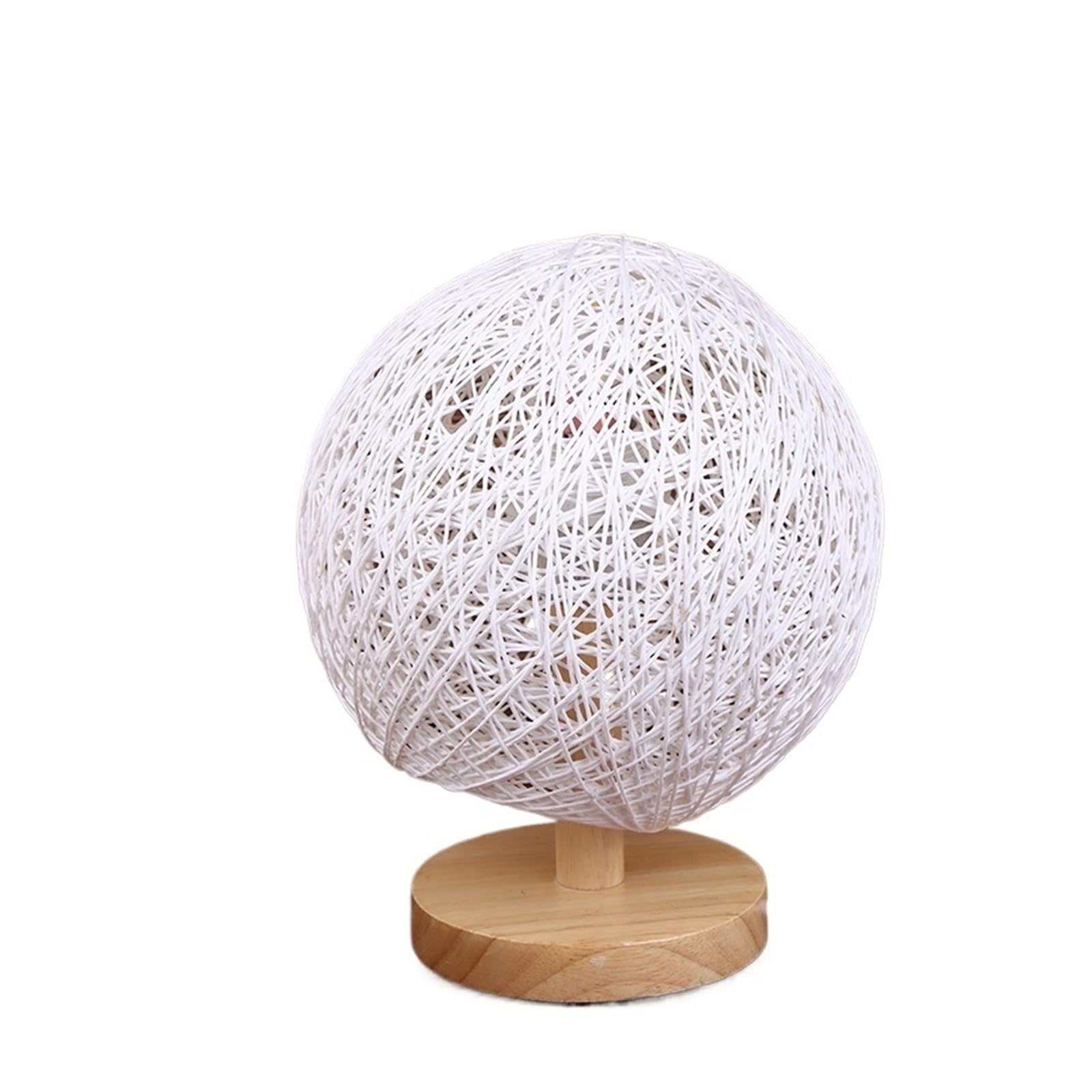 Luxemetals A2 Hand-Woven Rattan Vine Ball Pendant Lampshade - 20Cm Round Bamboo Light Shade(A2)