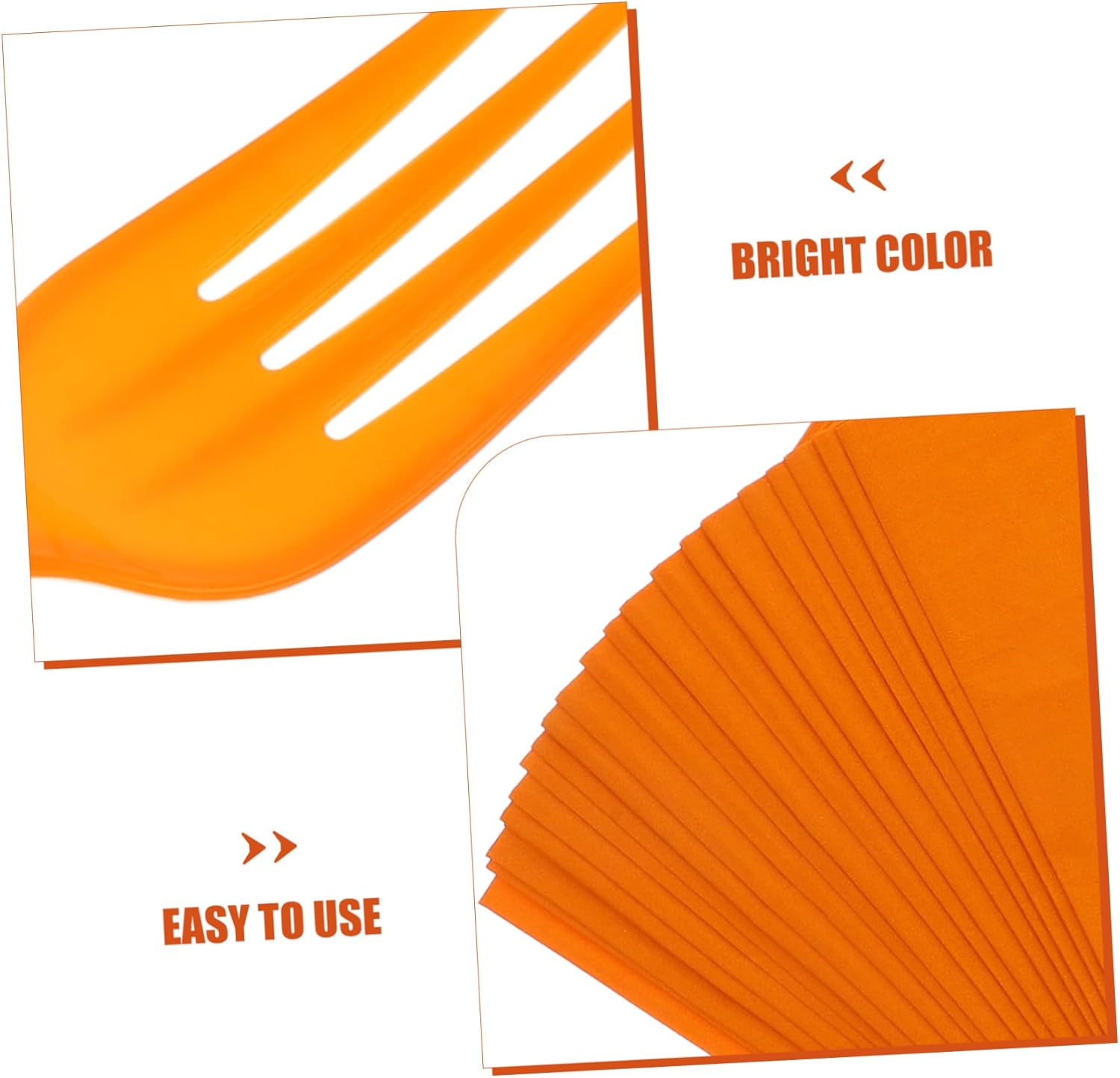 Alipis 1Set Bright Orange Party Tableware with Paper Plates Cups Napkins Cutlery and PE Tablecloth for Birthdays Weddings Picnics and Gatherings