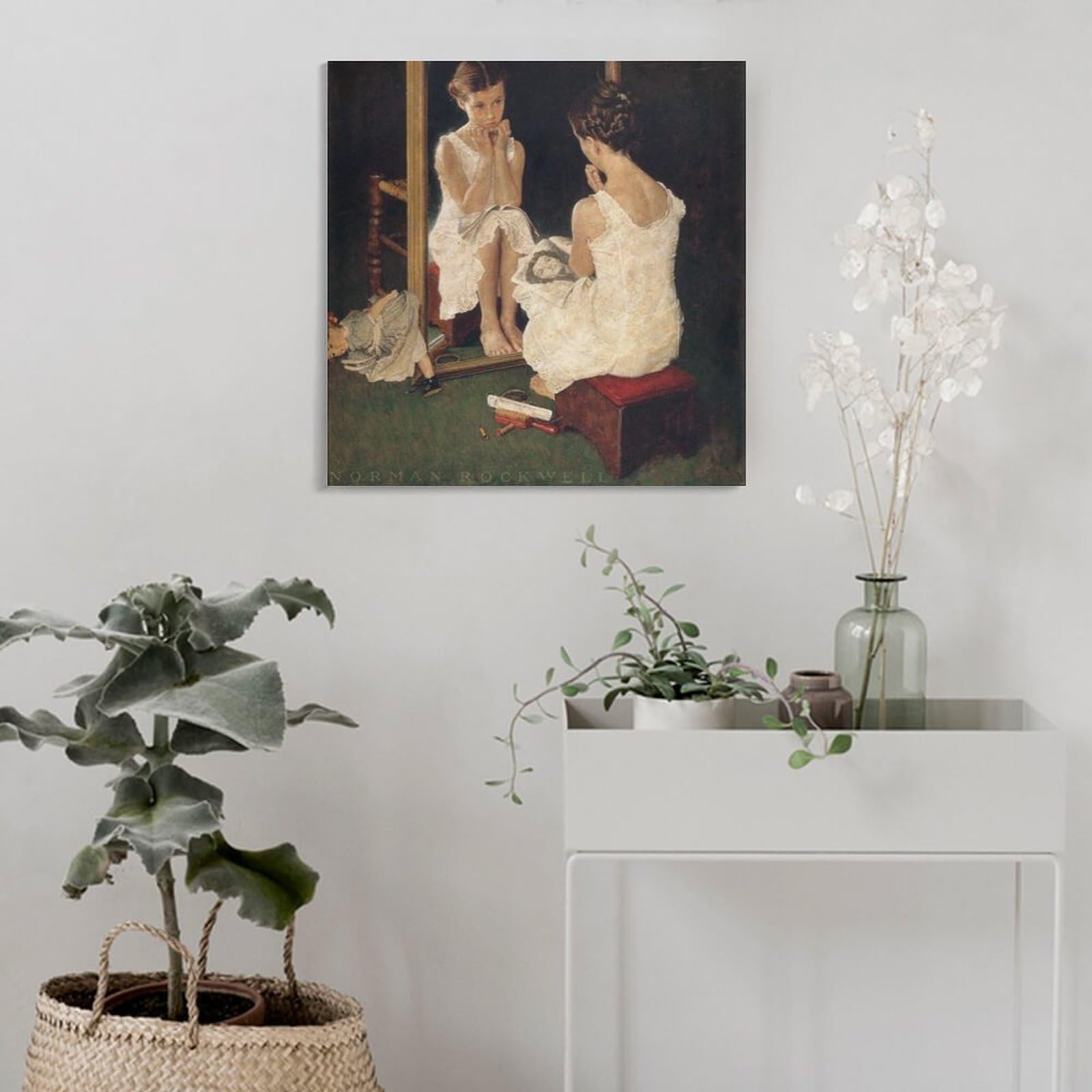 Amazon.co.jp: Norman-Rockwell ノーマン・ロックウェル 画像 Girl at