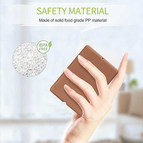 Miniatura 7 de FYY Organizador de pastillas diario pastillero portátil de 7 compartimentos organizador de pastillas de viaje diseño plegable pastillero para