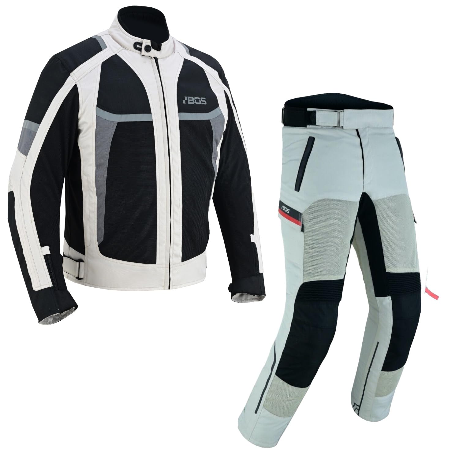 Atmungsaktive Motorradkombi Textil 2-teiler Motorradanzug mit Protektoren, Herren Motorrad Textil Jacke und hose,Herren Motorrad Sommer Textil kombi,Biker Motorrad Touring Kombi,
