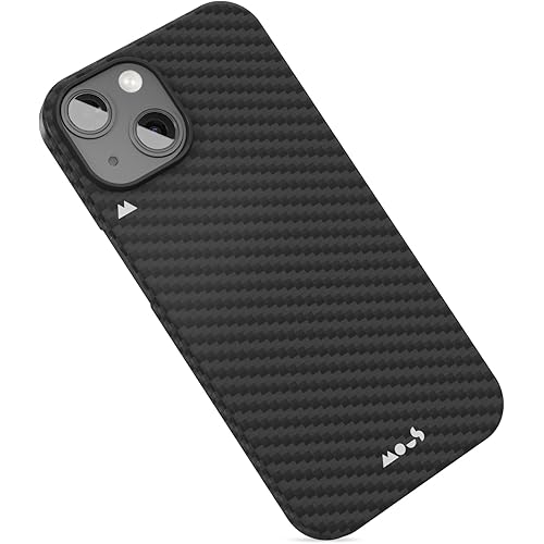 Mous for iPhone 15 Plus Case MagSafe Compatible - Super Thin Magnetic Phone Cover - Carbon Fiber