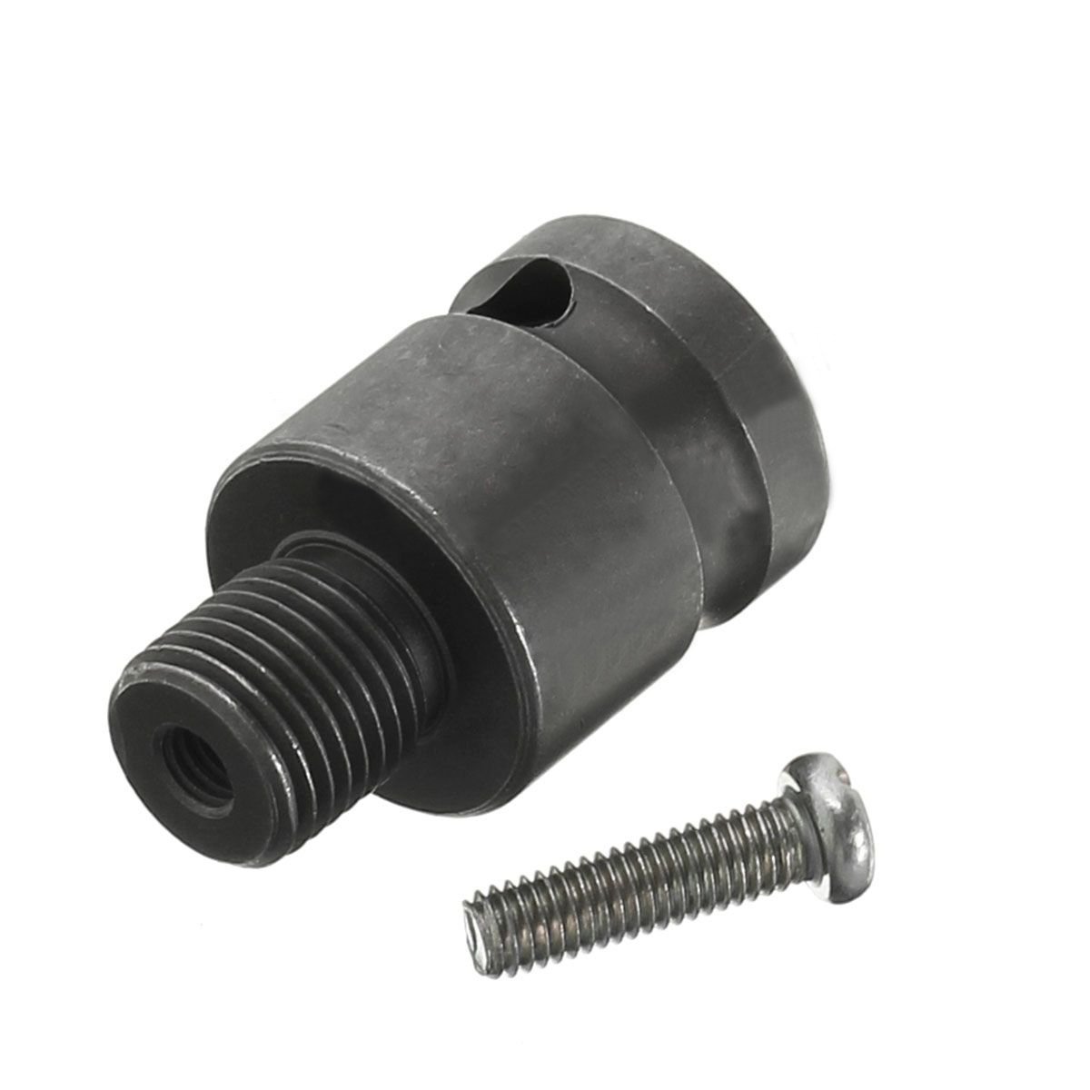 1pc Durable Grey Mini 1/2'' Drill Chuck Adaptor For Impact Wrench Conversion 1/2-20UNF with 1pc Screw Drill Bit 33 * 24mm