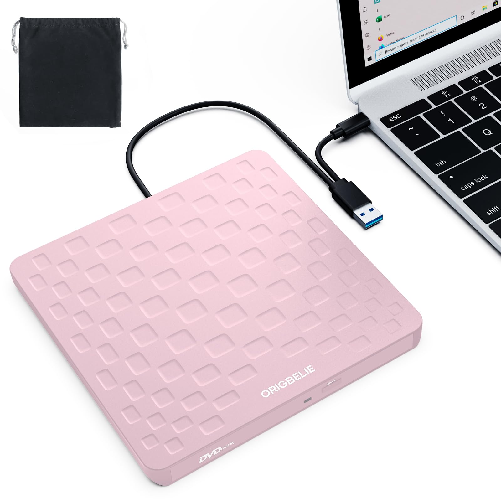 Amazon.com: ORIGBELIE External CD DVD Drive for Laptop, USB 3.0