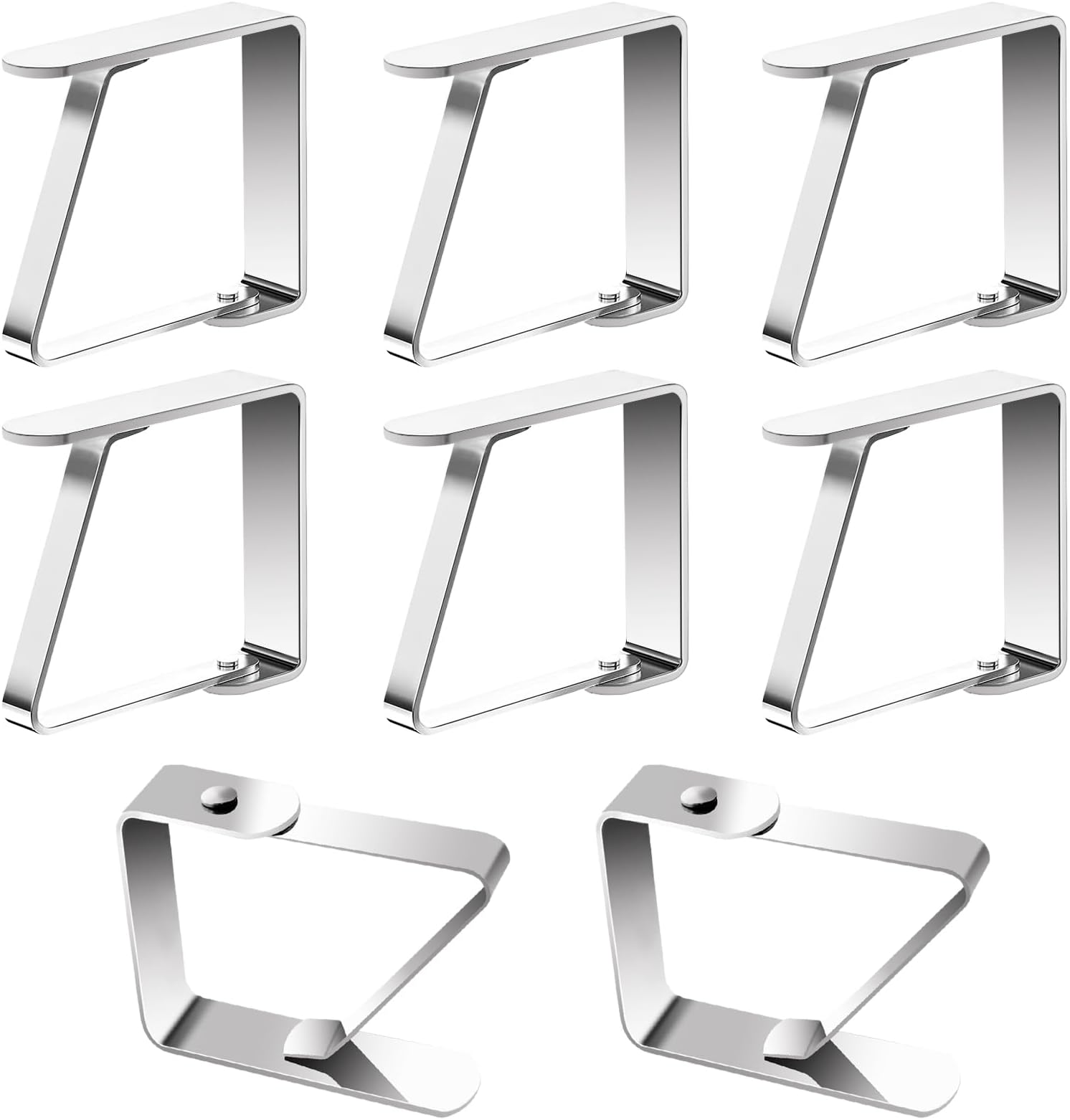 10 Pesi Per Tovaglia Da Esterno - Clip In Metallo Con Marmo, Per Picnic E Feste - Foto 2