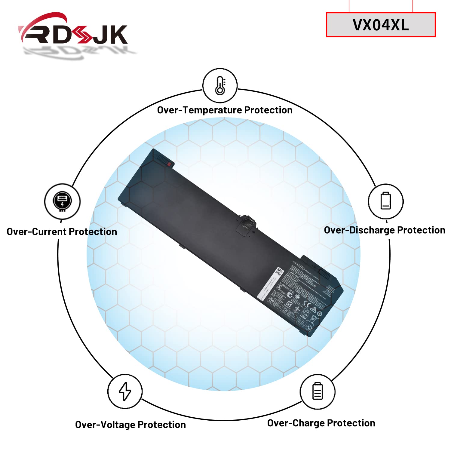 VX04XL Laptop Battery for HP ZBook 15 G5 4ME79AA 2YX00AV