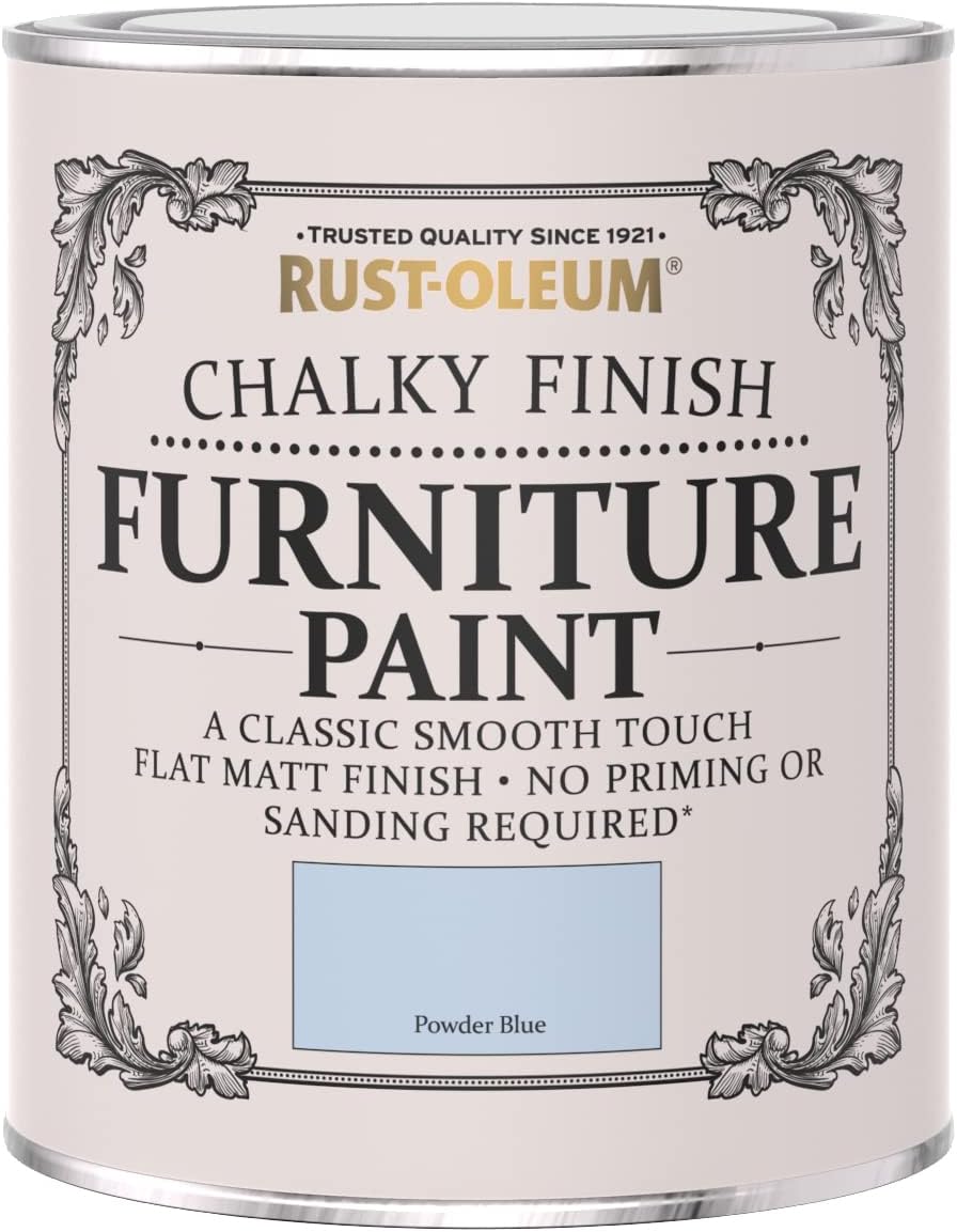 Rust-Oleum Chalk Chalky Furniture Paint Powder Blue 750ML by Rustoleum