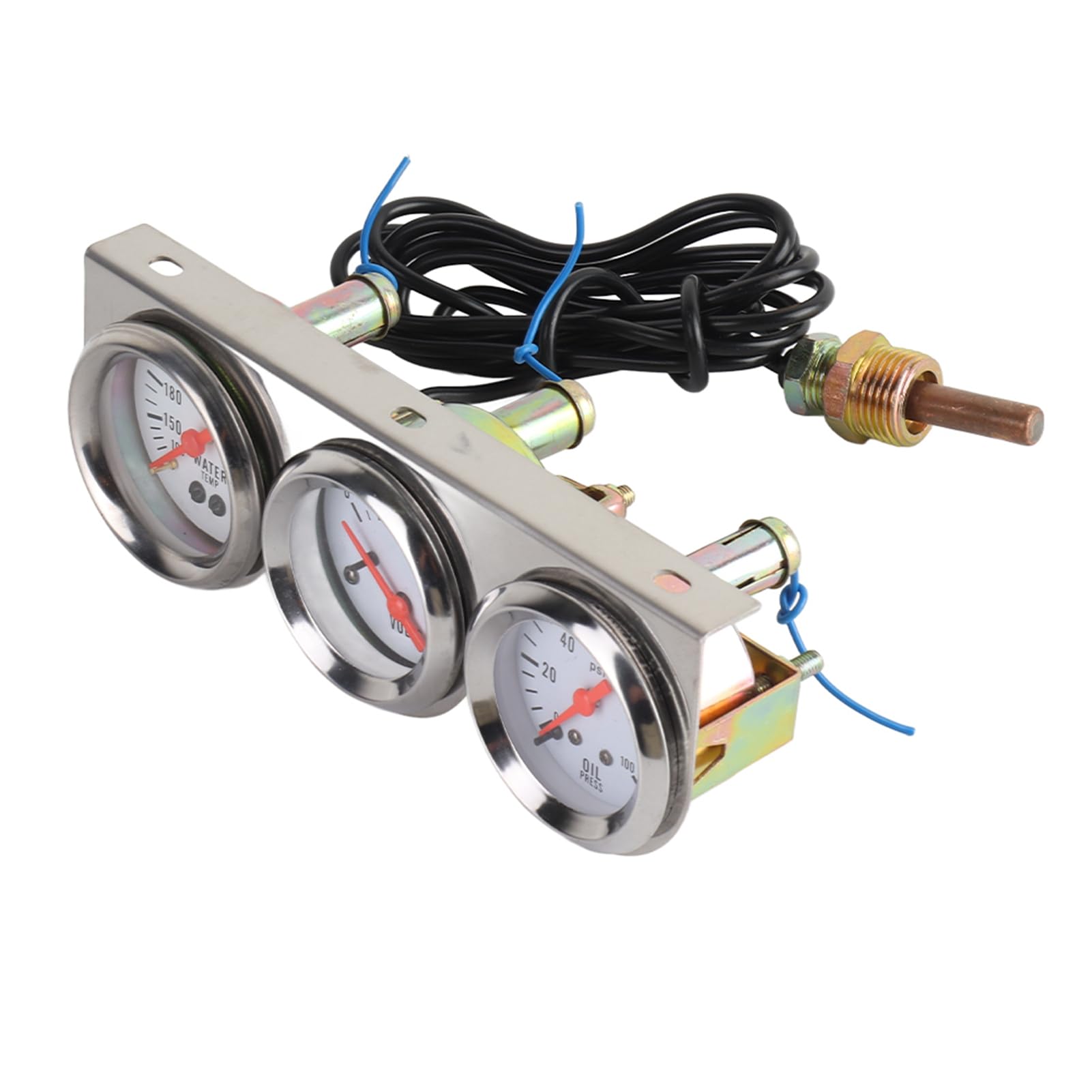Indicador de nivel de combustible Rojo Verde 52 mm 12 V CC Pantalla LED