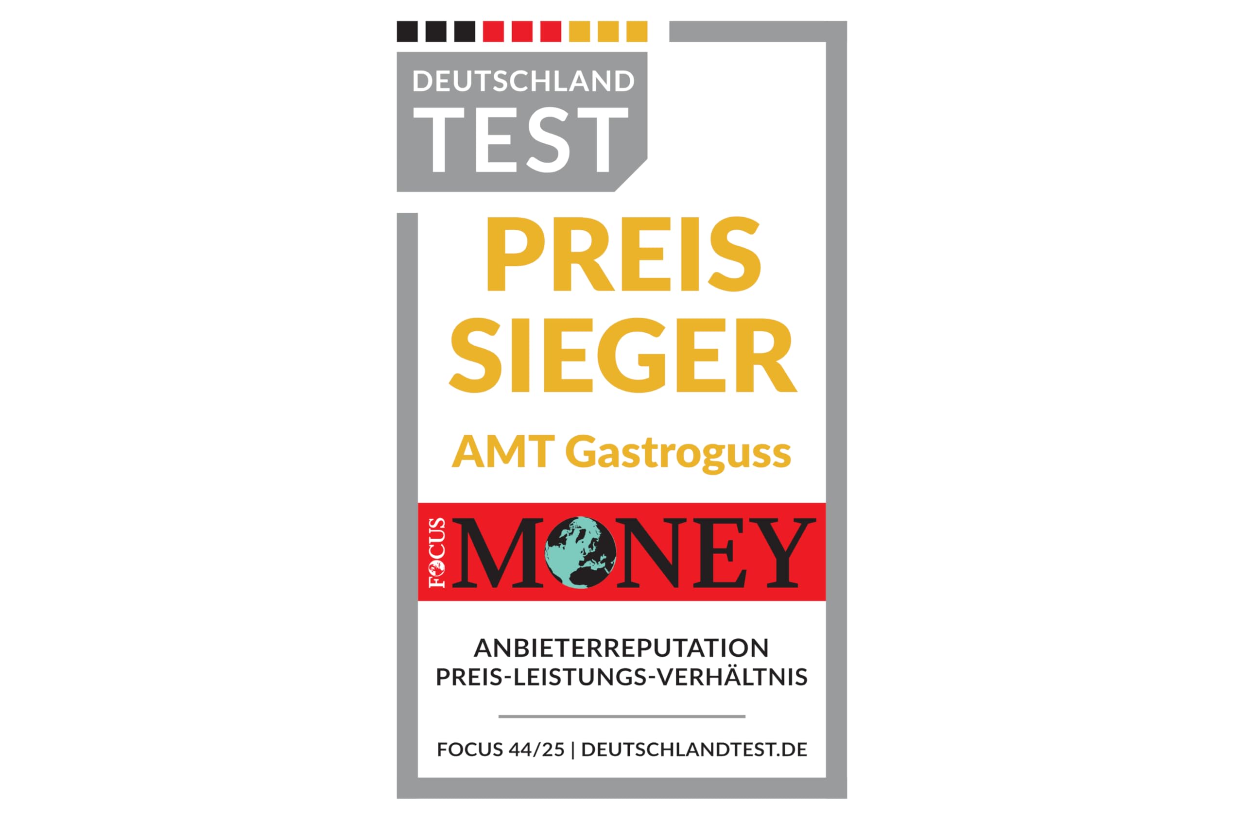 AMT Gastroguss AMZN-I-520-Z20B Padella per arrosto Ø 5 cm di altezza, manico rimovibile, adatta per cottura a induzione, rivestimento antiaderente Lotan, padella in ghisa (alluminio pressofuso),