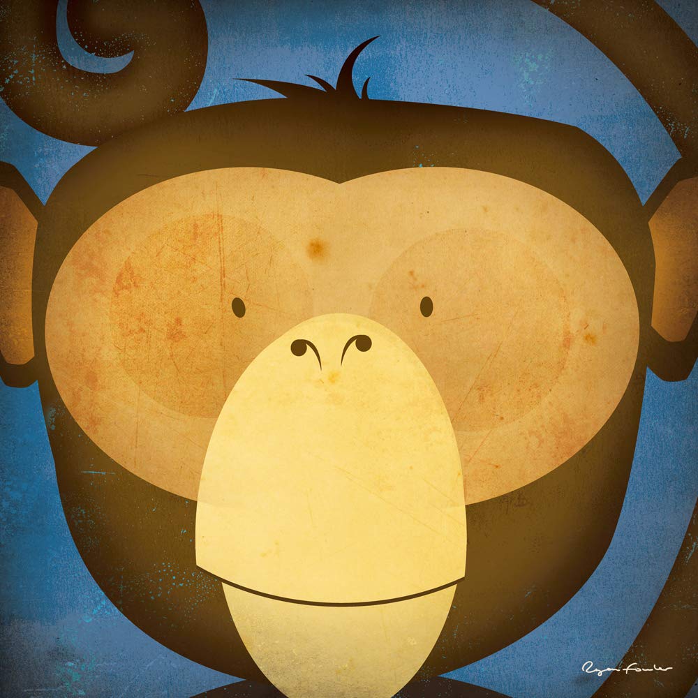 International Graphics - Finished Picture - Ryan, Fowler - ''Monkey WOW''- 30 x 30 cm - Direct printing on acrylic glass