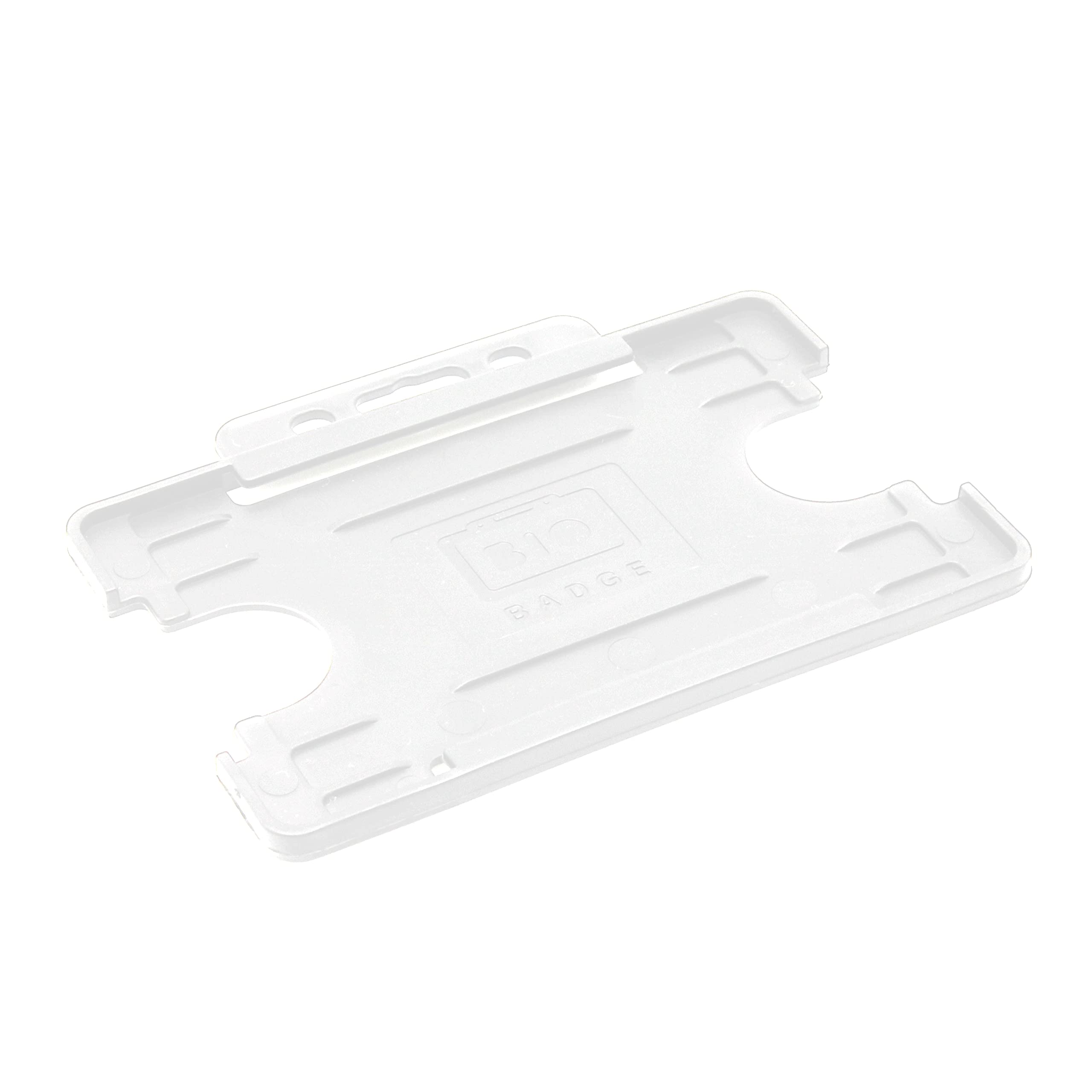 BioBadge Clear ID Card Holders Open-Faced for ID Badges Landscape - Pack of 10, 64 mm x 89 mm - Image 3