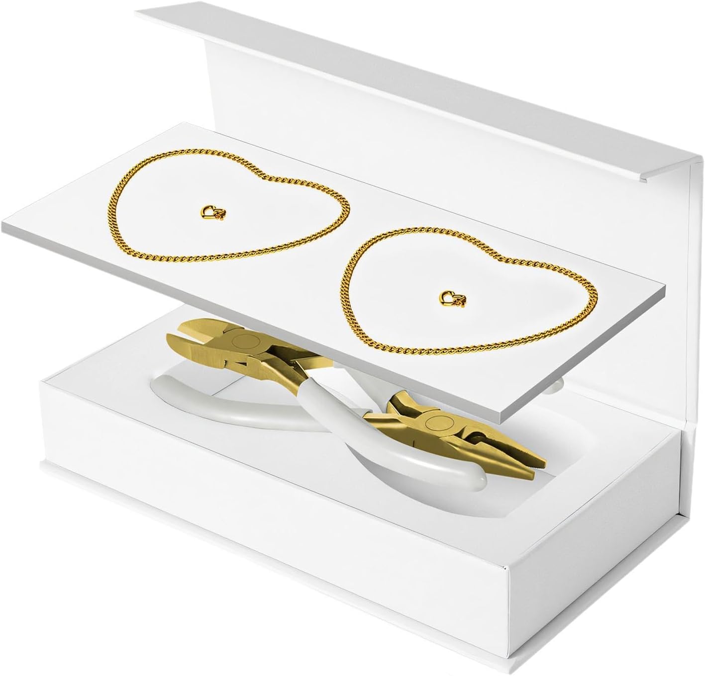 Colaxi Permanent Bracelet Kit, Couples Gifts Lightweight Bracelet Making Kit Jewelry, for Valentines Day Wedding Beach Birthday, Silver