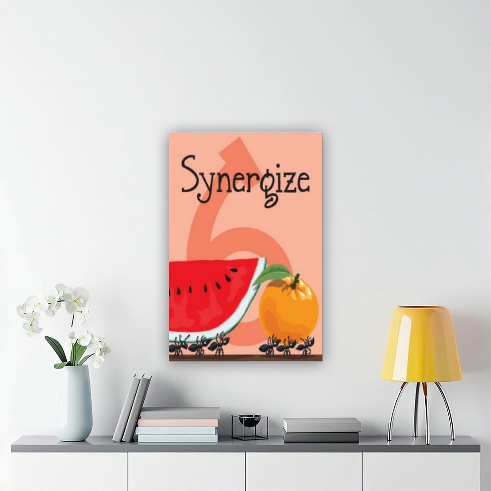 Poster di arte abitudinaria a tema animale, 6 poster su tela, decorazione per camera da letto, paesaggio, ufficio, stanza, regalo, 40,6 cm di lunghezza x 61 cm di larghezza