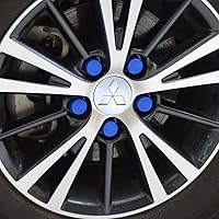 Vista 2 de 4 tapas centrales de rueda para Mitsubishi Eclipse Spyder Pajero Sport Endeavor, 2.362 in/2.36 pulgadas, tapas de cubo de rueda de automóvil ABS