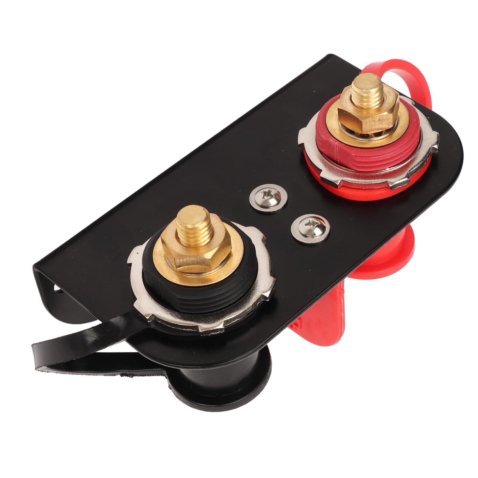 Morsetti Batteria Remoti M10x2 con Coperchio di Sicurezza, Kit Posti di Avviamento per Ricarica e Jump Start, per UTV, ATV, Auto, Camion, Trattori e Barche