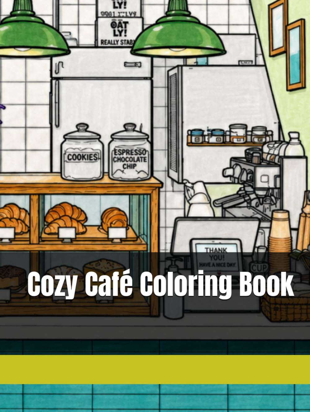 Cozy Cafe Coloring Book