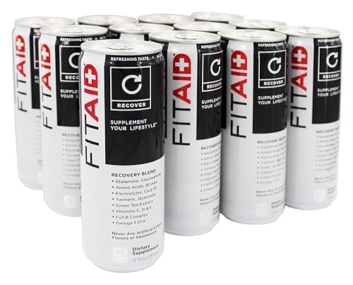 FITAID Mezcla de recuperación | 100% limpia y apta para paleo | Sin colorantes, sabores ni edulcorantes artificiales | BCAAs, L-glutamina,