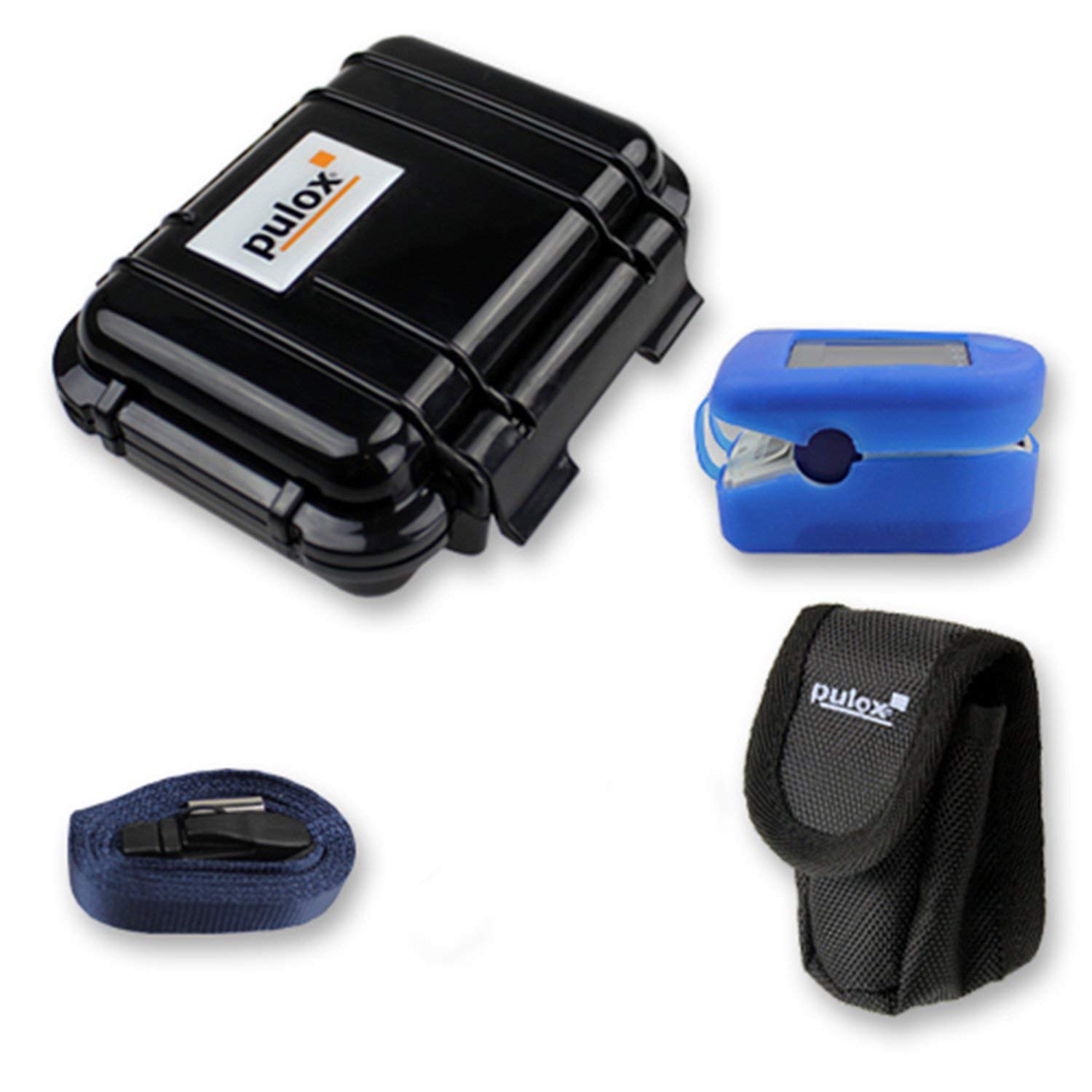 Pulsoximeter PULOX PO-200 mit LCD-Anzeige inkl. Zubehör (Packung mit 2)