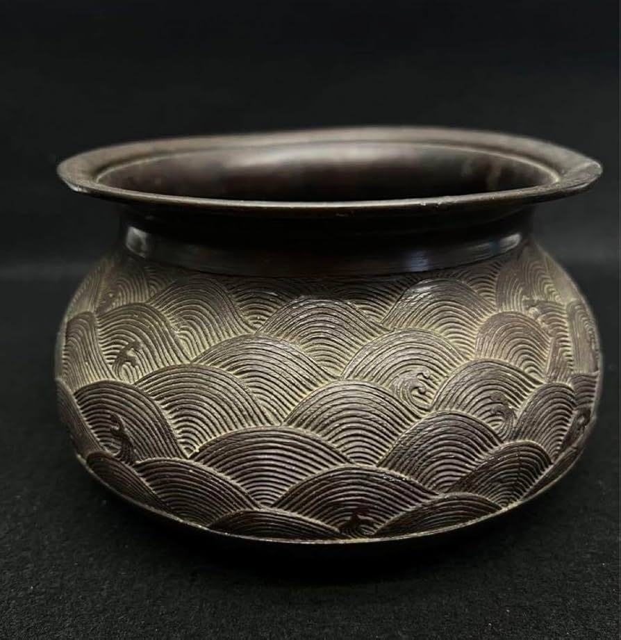 【火鉢、花瓶/大明宣徳年製】工芸品 骨董品 中国 火鉢、花瓶/大明宣徳年製】工芸品 骨董品 中国