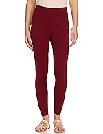 LABEL PUNYA Women’s Stretchable Cotton Lycra Ankle Length Leggings | Regular Fit | Breathable