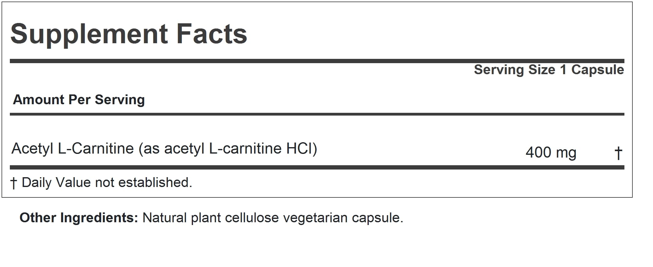 acetyl-l-carnitin rossmann KLEAN LABS HCl 500 mg, 60 capsules Acetyl L-Carnitine, 60 Vegan Capsules