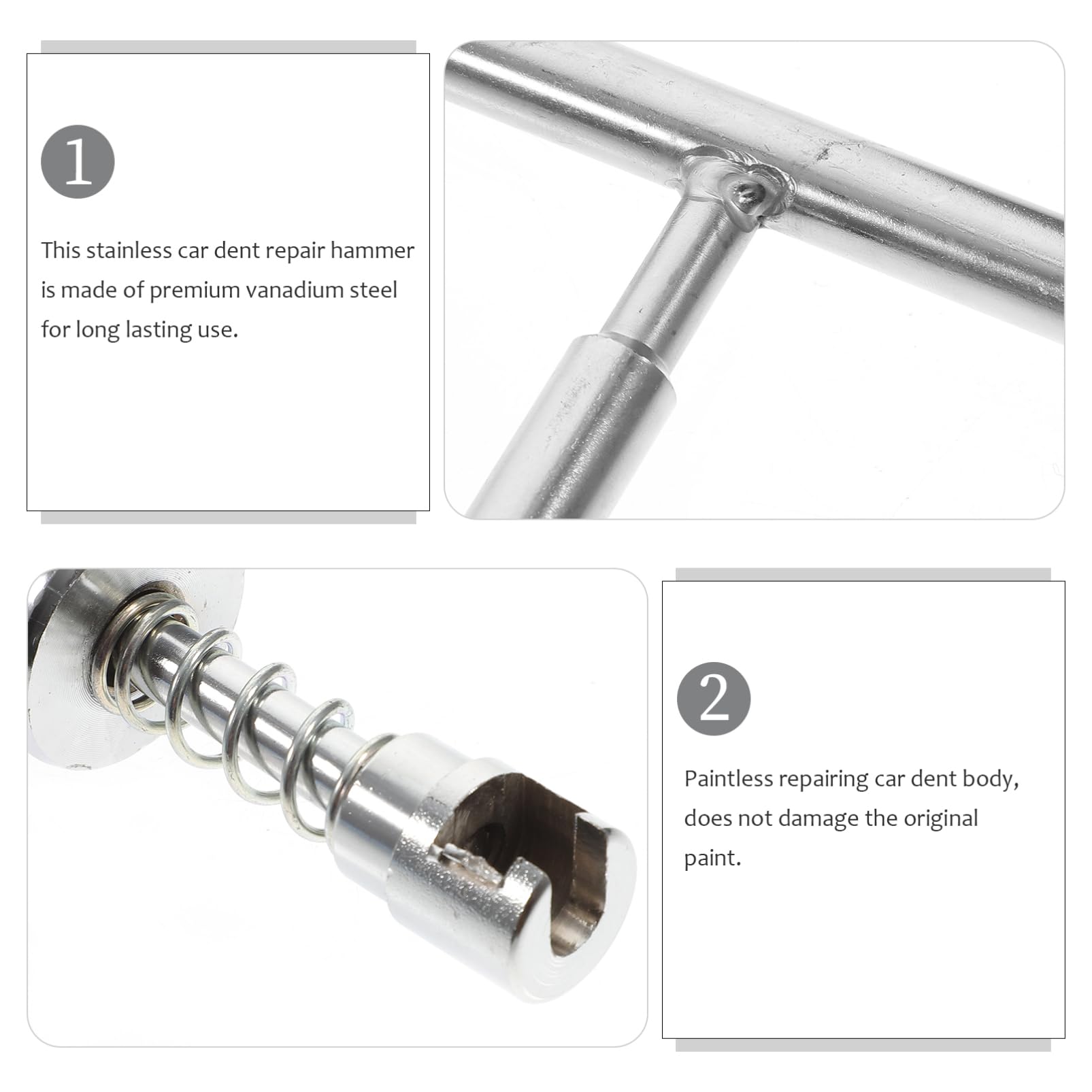 VALICLUD Herramientas Reparación Abolladuras Kit Coche Extractor Manual Sin Pintura Juntas