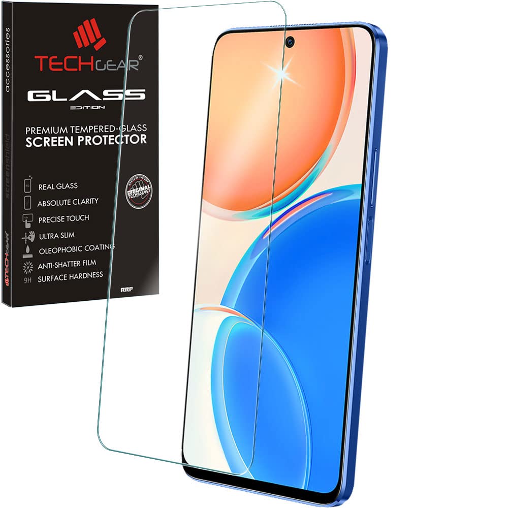 TECHGEAR GLASS Edition Compatible for Honor X8 5G / X8 & Honor X6, Tempered Glass Screen Protector Cover [2.5D Round Edge] [9H Hardness] [Crystal Clarity] [Scratch-Resistant] [No-Bubble]