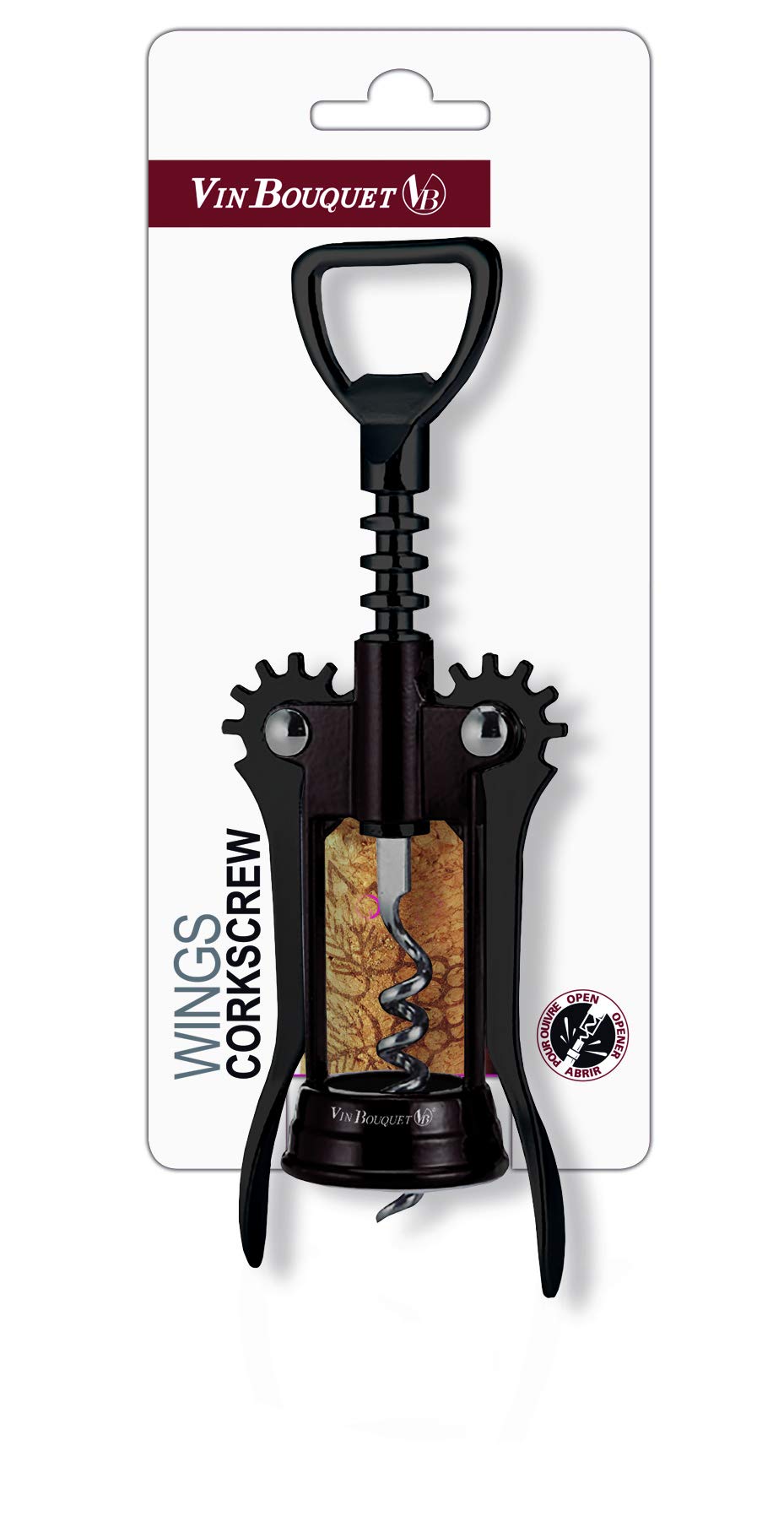 Vin BouquetVB_FID 065 Wings Corkscrew, Stainless Steel and ABS
