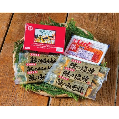 北海道産 いくら・3種の鮭・明太子 6449-50【直送品】北海道産にこだわって仕上げた鮭・いくら・明太子の詰合せです。