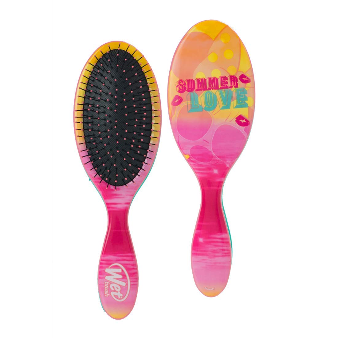 Wet Brush Disney Original Detangler Hair Brush - Summer Love - Comb for Women, Men and Kids - Wet or Dry – Removes Knots and Tangles - Natural, Straight, Thick, and Curly Hair