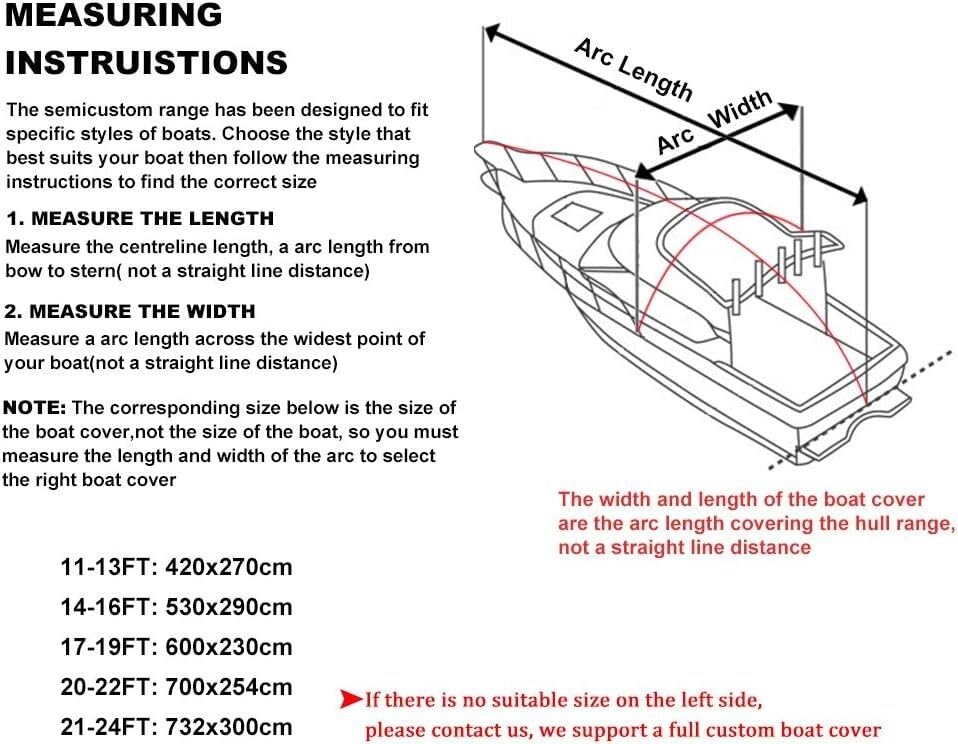Housse de bateau 420D remorquable evite infiltration et UV - 3