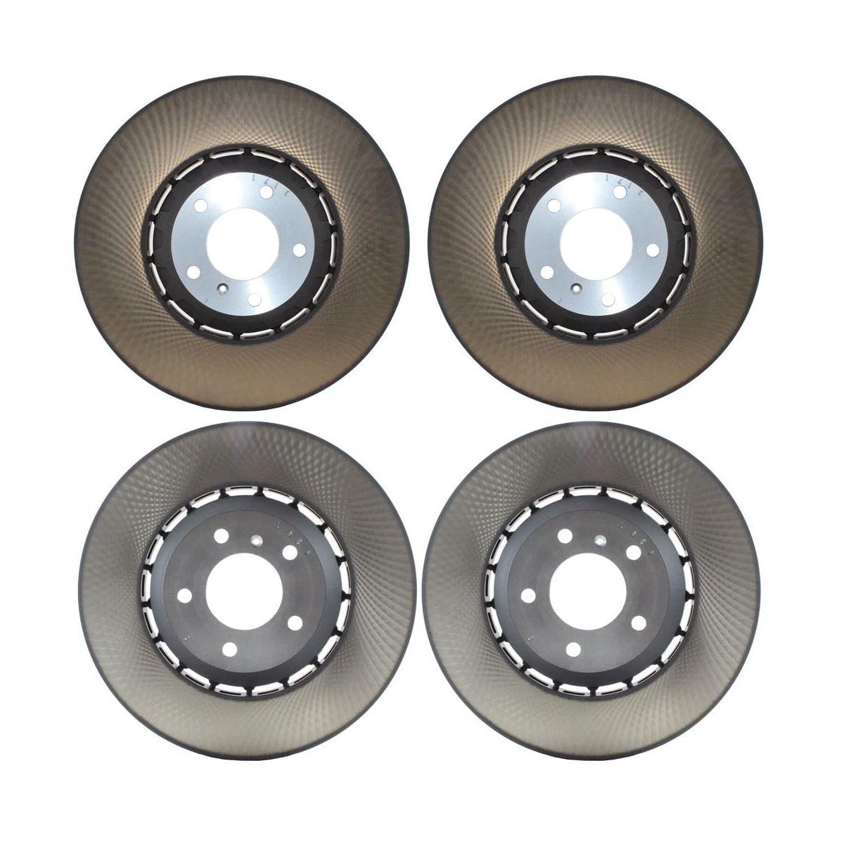 Front Rear Rotors Disc Brake Pad Kit for Bentley for Bentayga 3.0L 2995CC V6 PLUG-IN HYBRID EV-GAS (PHEV) DOHC Turbocharged 2020