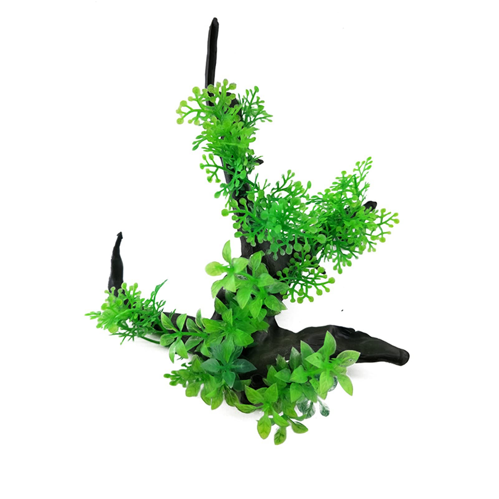 SANWOOD Artificial Plants,Small Aquarium Plants Fish Tank Decorations Vivid Water Grass Leaf Branches Landscape Ornament 8