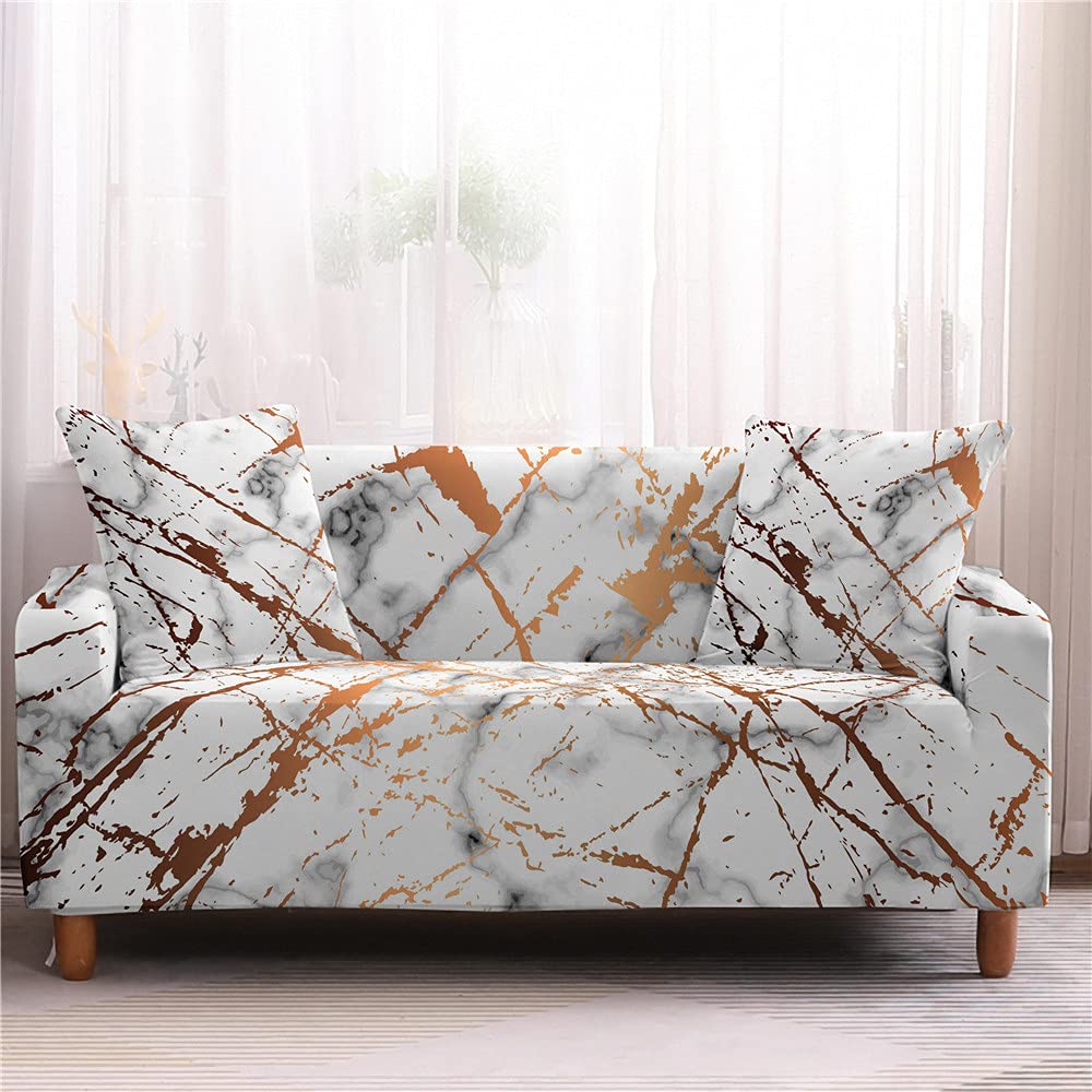 Copridivano Elastico Antiscivolo Per 2 Posti (141-180cm) | Tessuto Jacquard Morbido | Protezione Da Animali E Macchie - Foto 7