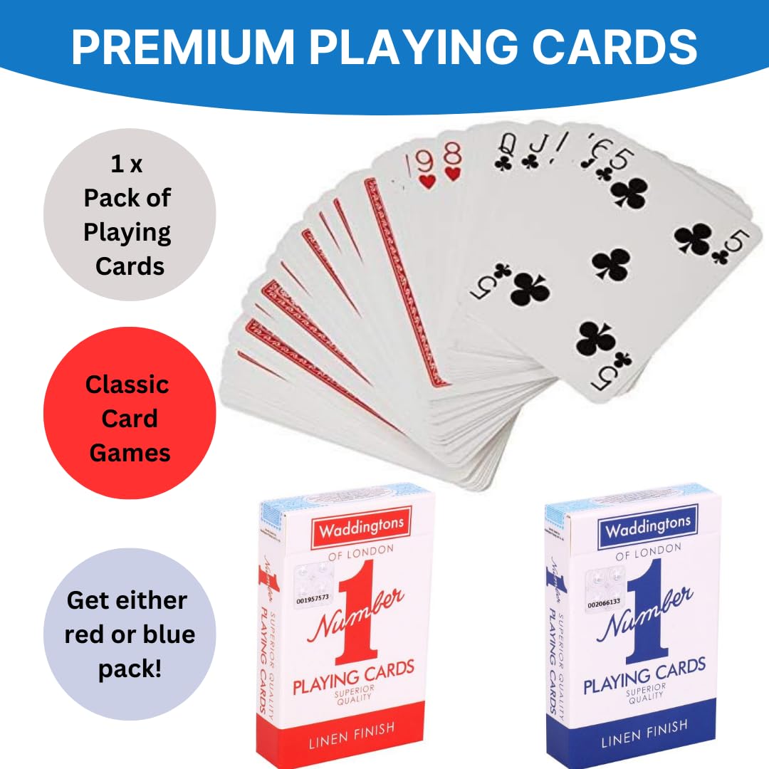 Monopoly Deal Card Game + Playing Cards with Travel Case & Plastic Case, Red, Compact (6.6 cm x 15.3 cm) - Image 4