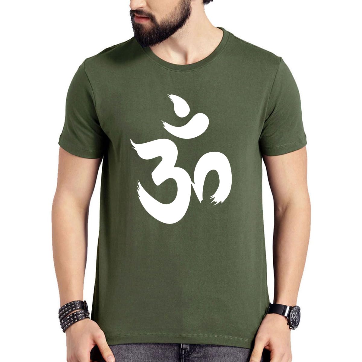 wildsta Om Regular Fit T-Shirt for Men & Women | Jai Shree Ram T Shirt | Pure Cotton Tshirt | Lord Krishna T Shirt-picture-38