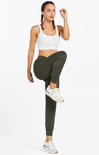 Miniatura 4 de Libin Pantalones Jogger para Mujer Atléticos para Correr PetiteRegularTall Pantalones de Entrenamiento con Bolsillos Cónicos Casuales de Ejercicio