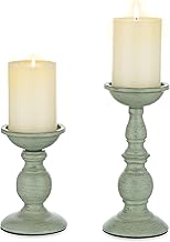 Sziqiqi Column Candle Holder, 2 Pieces Vintage Candlesticks, Candles for Candlesticks Centerpiece Decorative Ornaments for Living Room, Wedding, Christmas Decoration