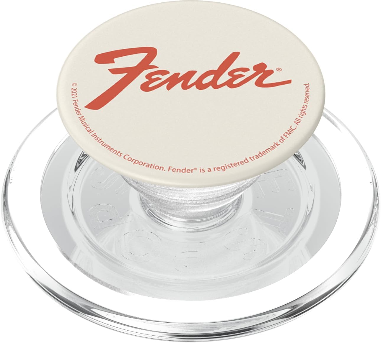 Fender Simple Orange Logo PopSockets PopWallet for MagSafe