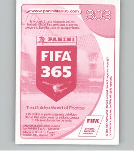 Miniatura 2 de 2016-17 Panini FIFA 365 Stickers CentralSouth America #303 Walace Gremio FBPA Official Soccer Album Sticker in Raw (NM or Better) Condition