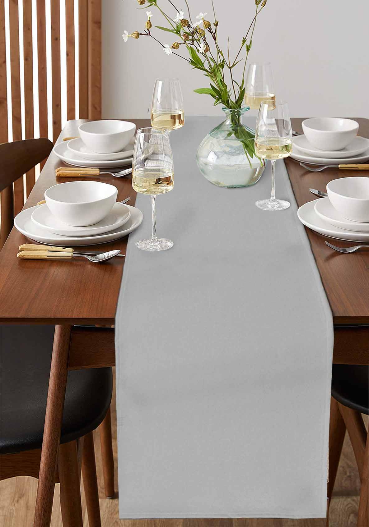 slim fit dress slacks French Grey Striped Table Runner for Dining Room & Kitchen Decor – Blue  Haven Decor main image 1