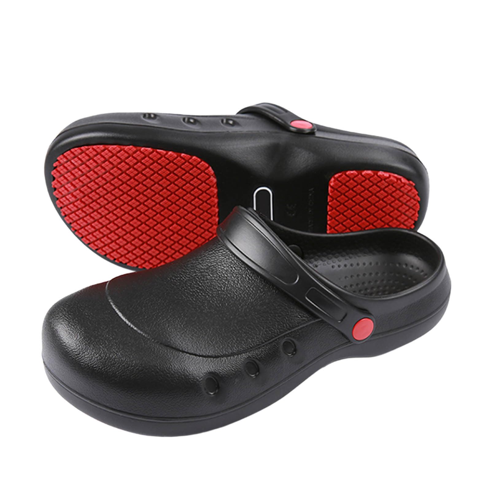 Scarpe da Lavoro per E Donna Scarpe da Chef Antiscivolo Zoccoli da Lavoro per Ristoranti Scarpe da Cucina Oleose
