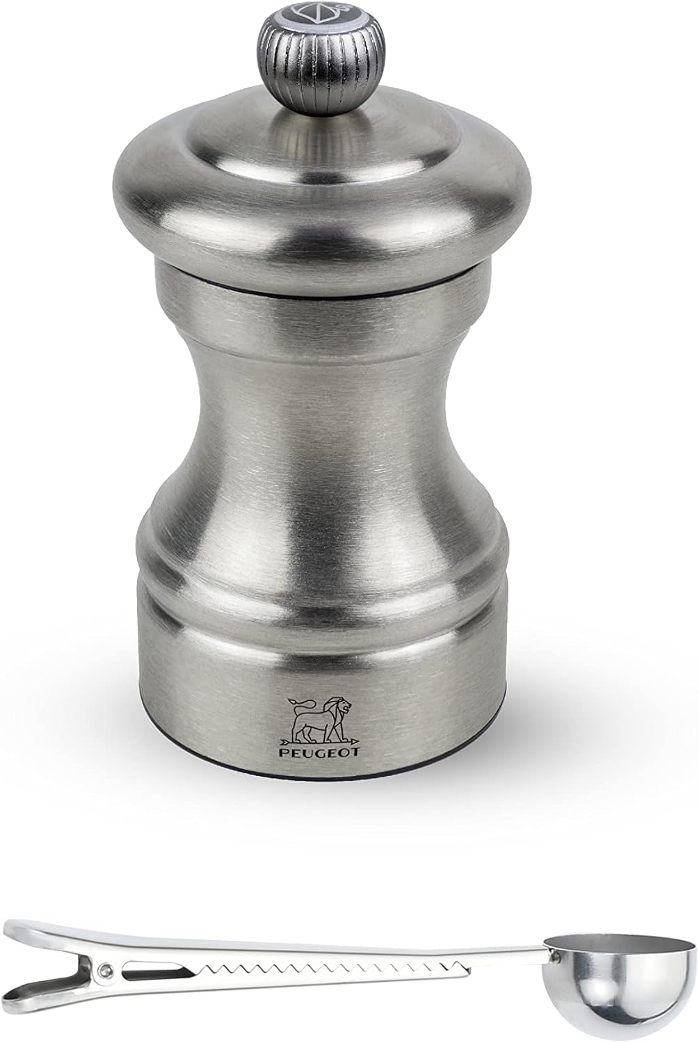 Peugeot Bistro Chef Manual Salt Mill Gift Set Stainless Steel 10 c