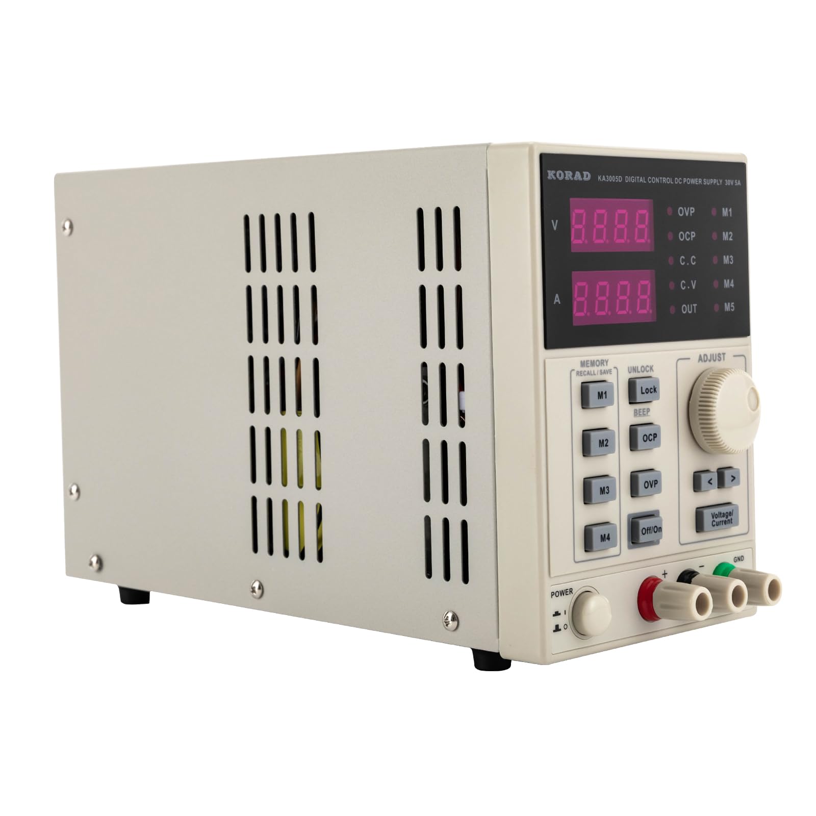 Fonte di programma DC 0-30 V, 0-5 A, programmabile, corrente costante/tensione costante, alimentatore da laboratorio con indicatore LED ad alta precisione, per laptop, telefoni cellulari, rasoi