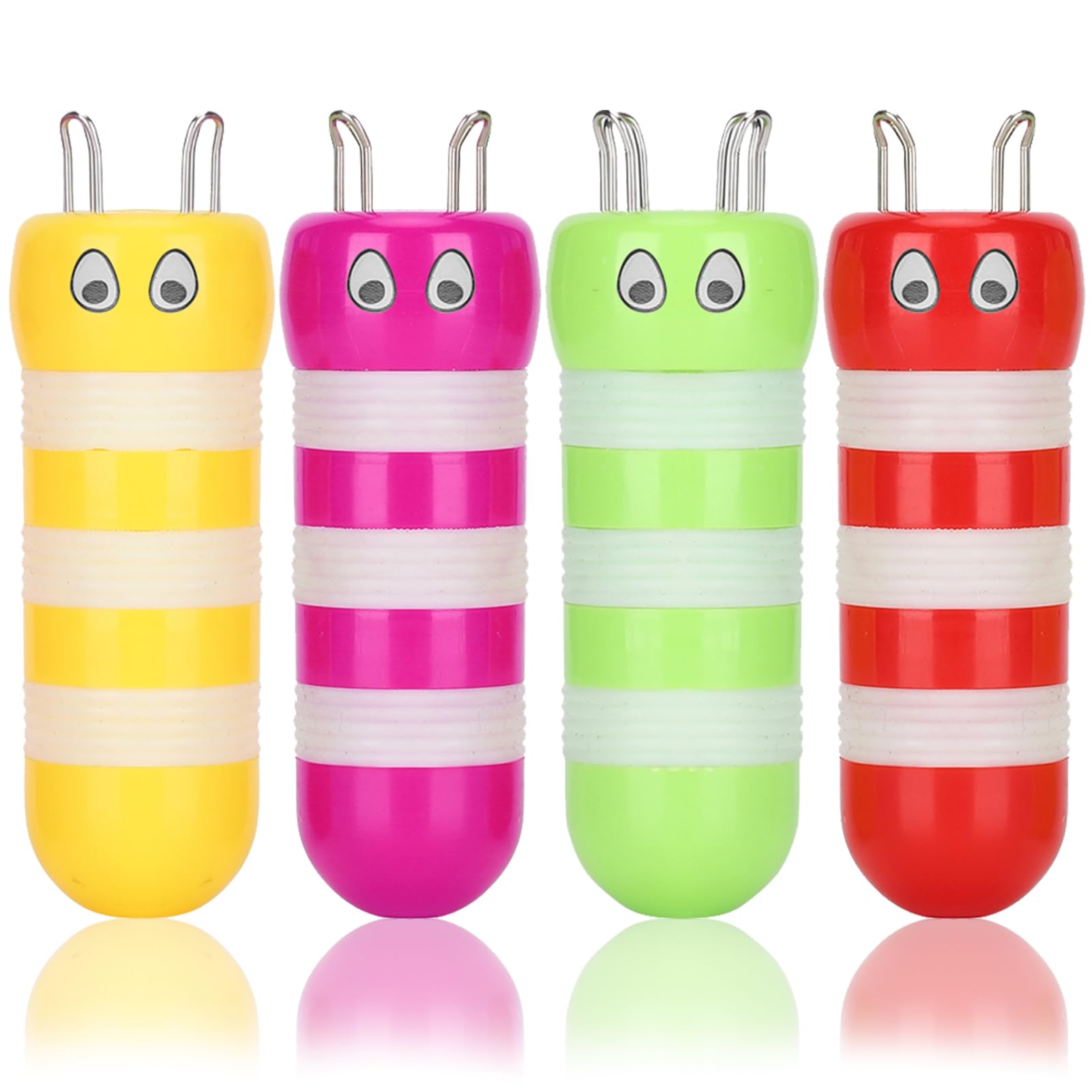 4pcs Cartoon Bee Shape Knitter, DIY Knitting Spool Cute Bee Spool Knitter Household DIY Knitting Blister Card Bee Rope Accessory Winding Tool Doll Maker Plastic Handy Knitting Spool