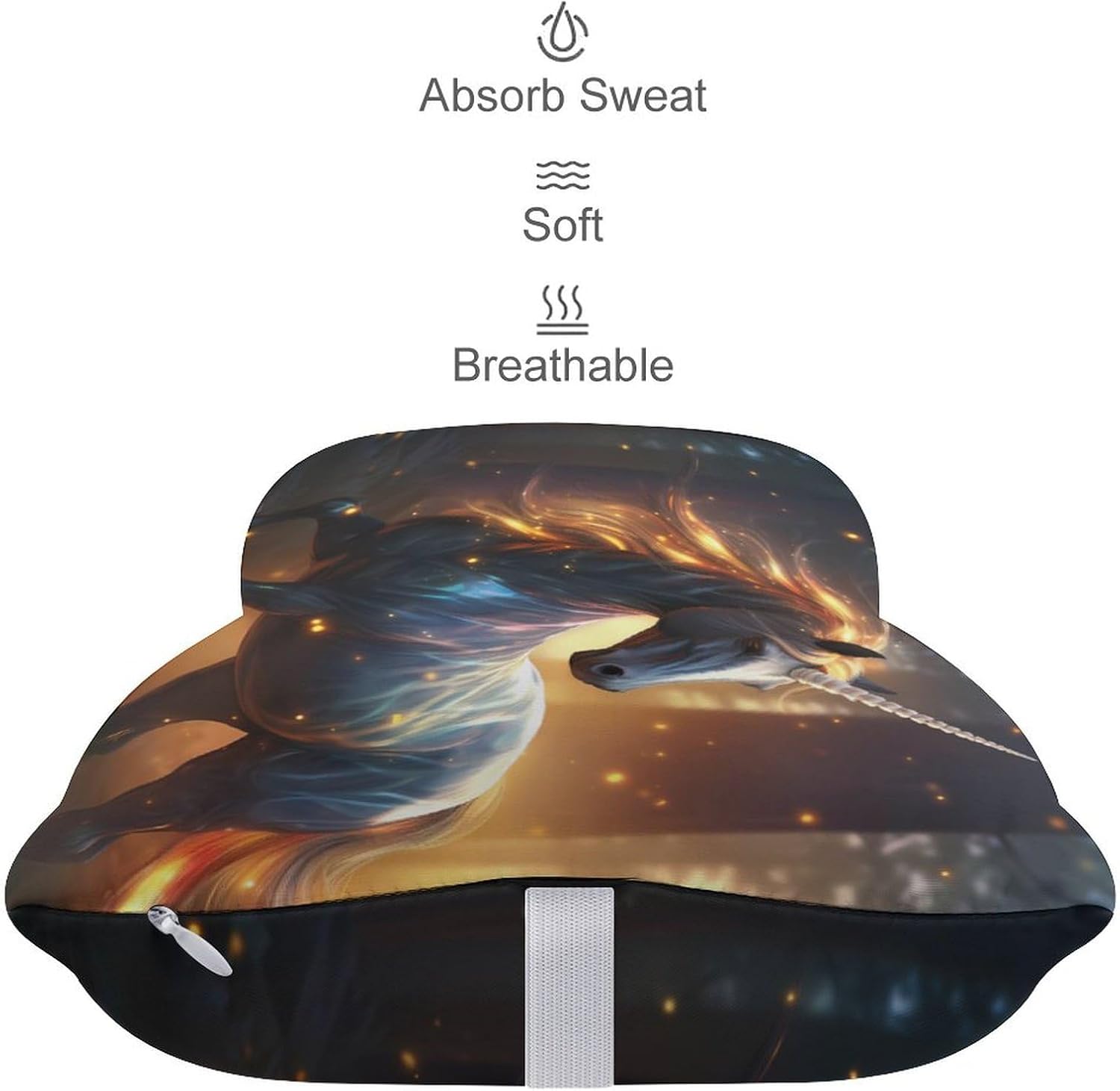 Unicorrn Magic Design 2 Pack Car Neck Pillow Car Headrest Soft Car Pillow for Most Cars