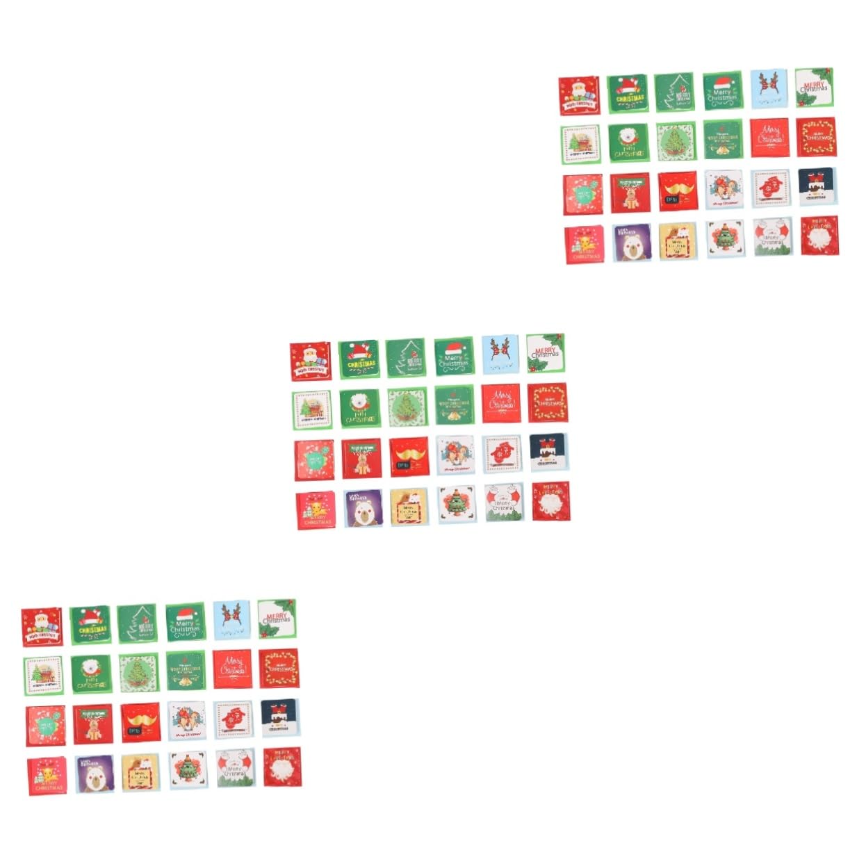 SEWACC 6 Sätze Weihnachtskarte grußkarten weinachtskartenset neujahrsgruß Geschenkkarten Gefälligkeiten für Weihnachtsfeiern Segenskarten für das neue Jahr festliche Designs Karten Papier