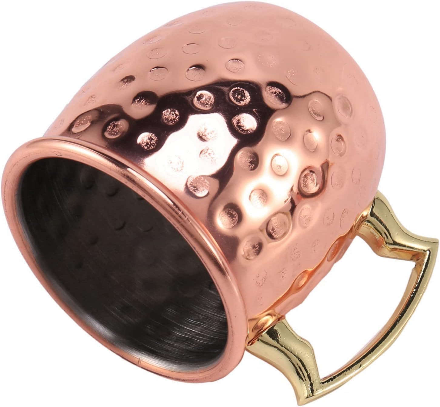 Mini 2-Ounce Stainless Steel Mug Espresso Mini Mugs Copper Plated Mugs 8 Pcs