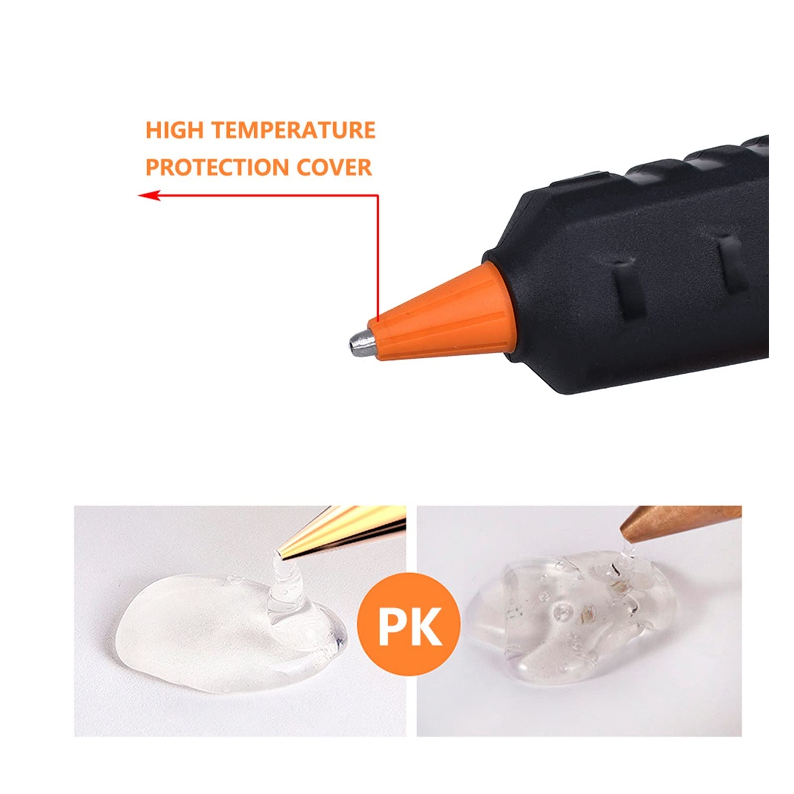 50W Bezprzewodowy Pistolet Do Klejenia Baterii Strona Główna Produkcja DIY Naprawa Klejenie Na Gorąco Z 7mm Klej W Sztyfcie Szybkie Niezawodne Klejenie(SET-1)